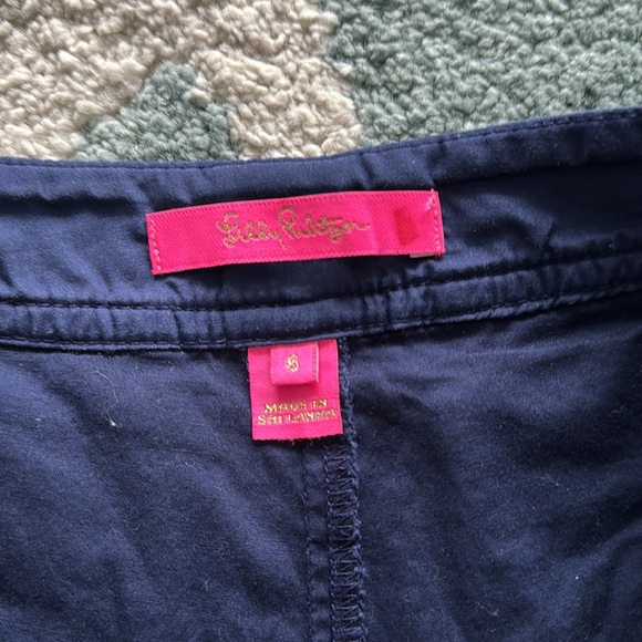 LILY PULITZER NAVY SKIRT 6 - Picture 4 of 5